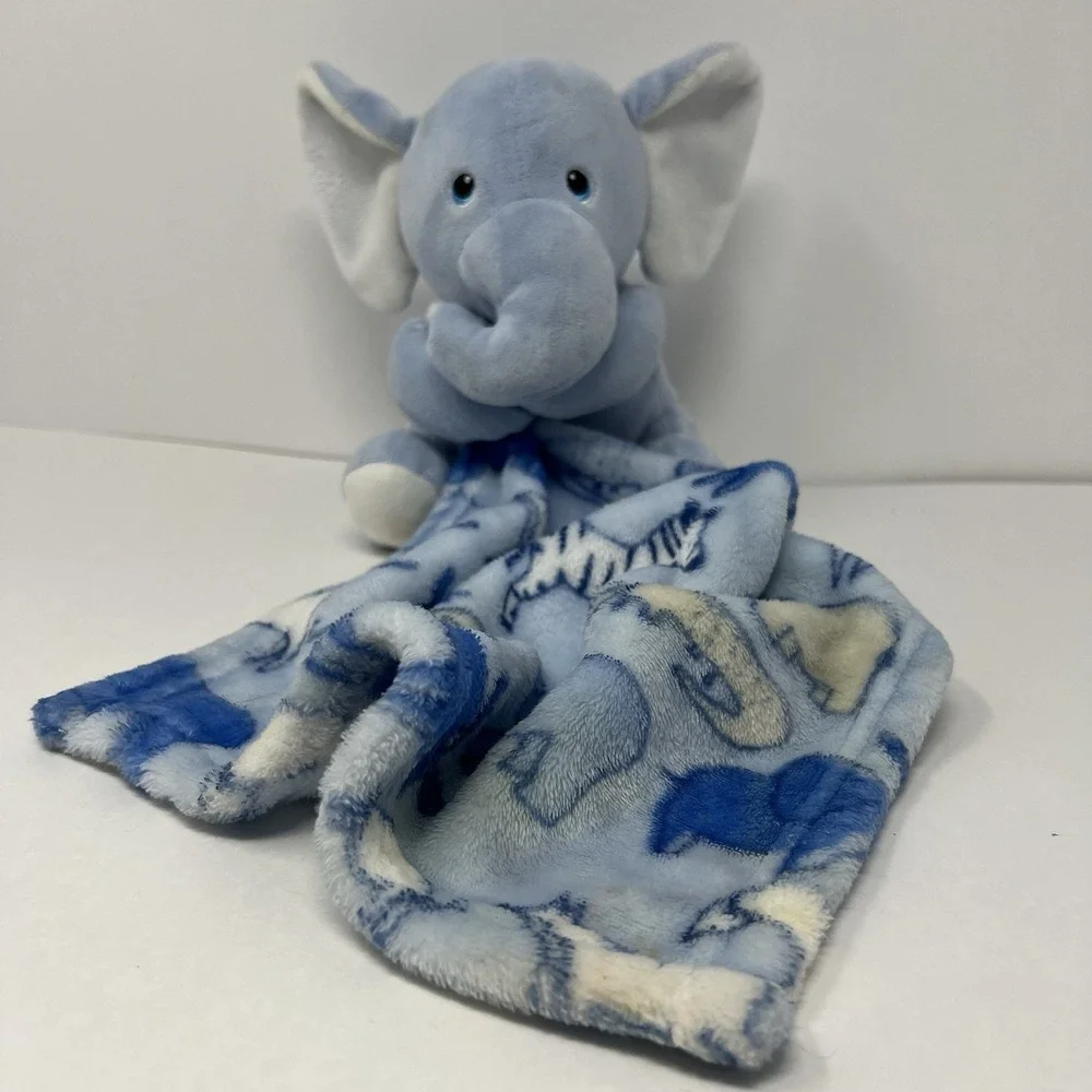 Blue Elephant Lovey baby Security lovies soft Stuffed Animal‎ Little Beginnings